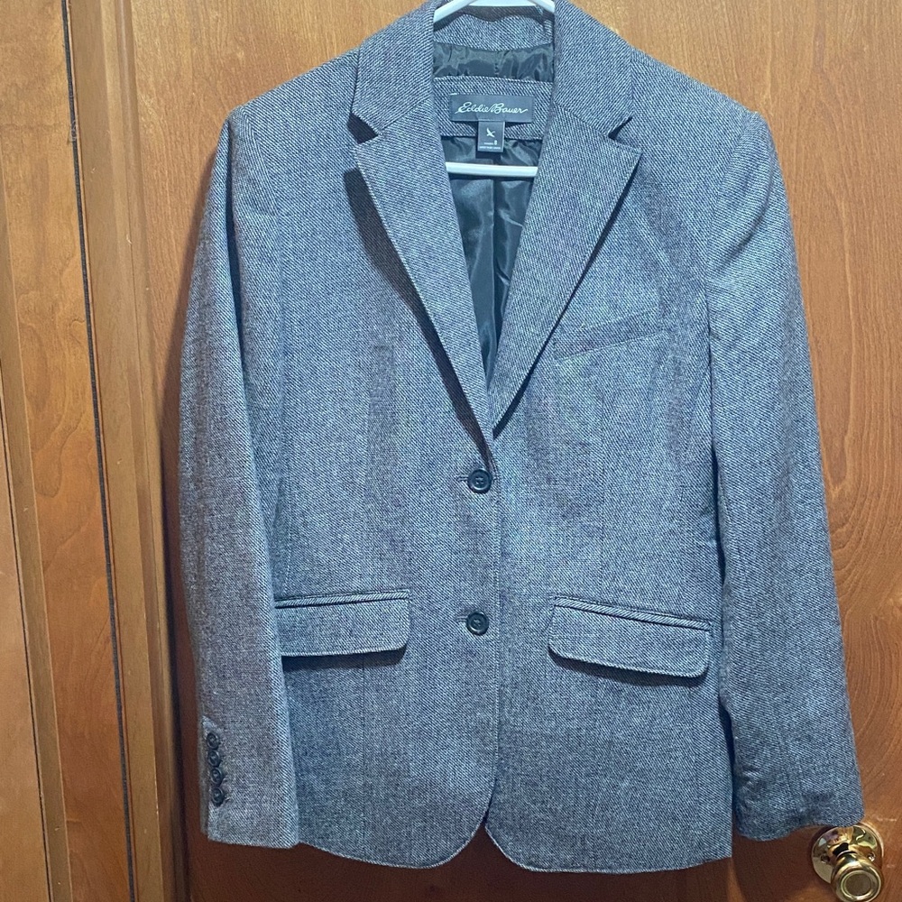 Eddie Bauer Women’s Wool Size 8 Blazer Business Professional Career